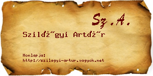 Szilágyi Artúr névjegykártya